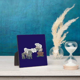 Tabletop Plaque mit Easel Fotoplatte