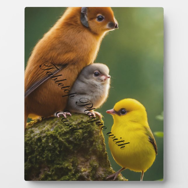 Tabletop Plaque mit Easel Fotoplatte (Vorderseite)