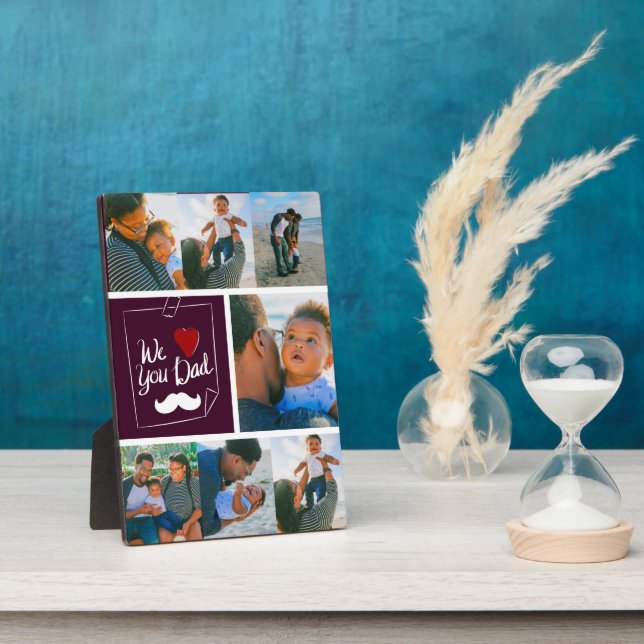 Tabletop Plaque mit Easel Fotoplatte (Seite)