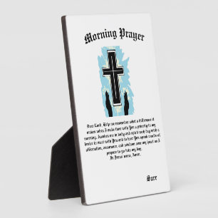 Tabletop Plaque mit Easel : Gebet Fotoplatte