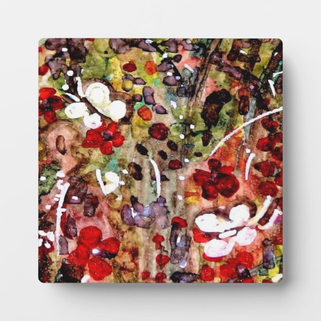 Tabletop Plaque mit easel Original einzigartig Flo Fotoplatte (Vorderseite)