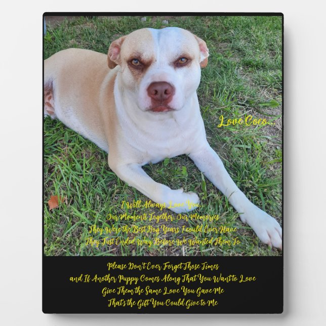 Tabletop Plaque with Easel Fotoplatte (Vorderseite)