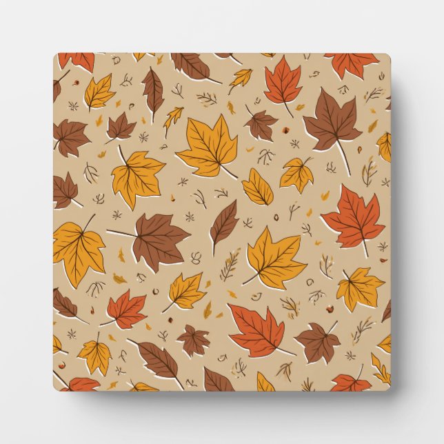 Tabletop Plaque with Easel: Herbstleaves Fotoplatte (Vorderseite)