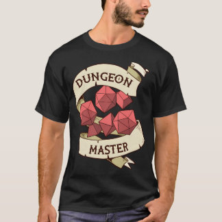 Tabletop Rolle Spielgeschenk Druck Retro Rpg Di T-Shirt