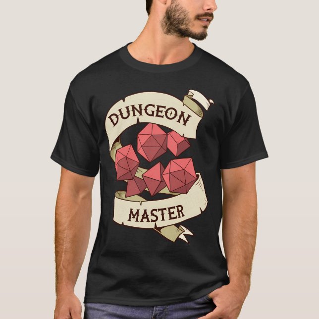 Tabletop Rolle Spielgeschenk Druck Retro Rpg Di T-Shirt (Vorderseite)