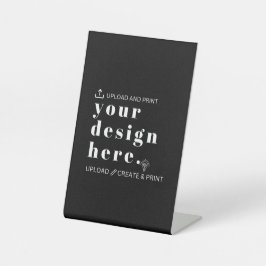Tabletop Unterschreiben Sie Ihr Design Upload 4" x Sockelschild
