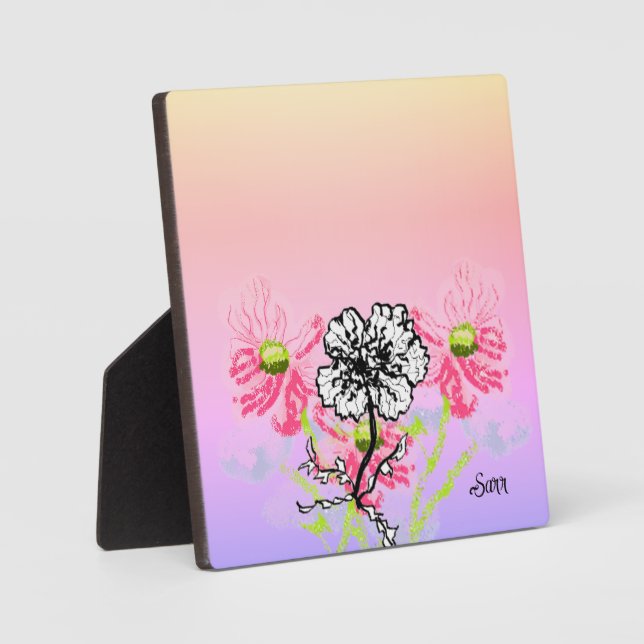Tabletop W/Canvas : Wild Flowers Fotoplatte (Vorderseite)