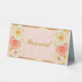 Tabletop-Zeichen Tischaufsteller