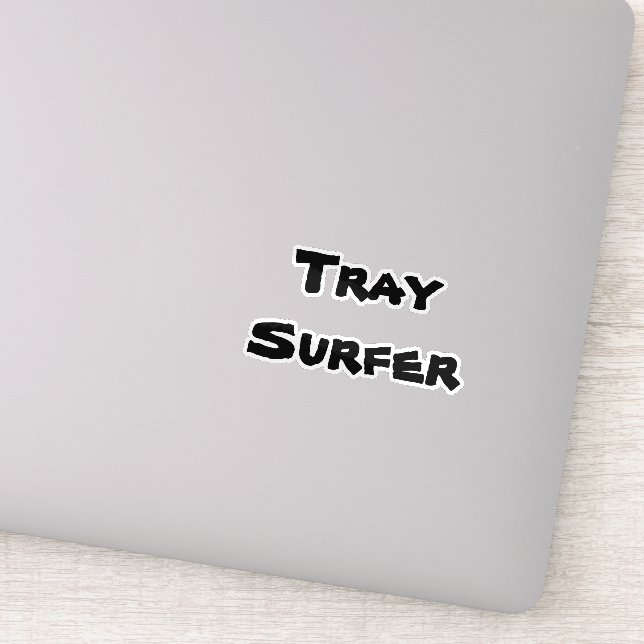 Tablett-Surfer-Aufkleber Aufkleber (Detail)
