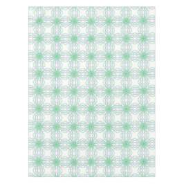Tablette, Blume des weißen, grünen Kaleidoskops Tischdecke