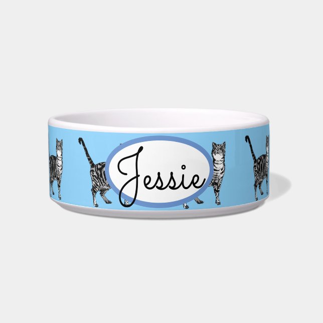 Tablette Katzen Tierpastel Niedlicher Name des Tie Napf (Vorderseite)