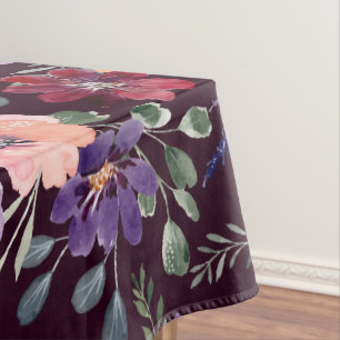 Tablette lila Blume Tischdecke