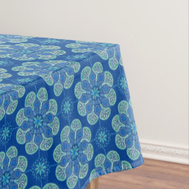 Tablette mit blauen und grünen Medaillons Tischdecke
