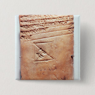Tablette mit keilförmigem Skript, c.1830-1530 BC Button