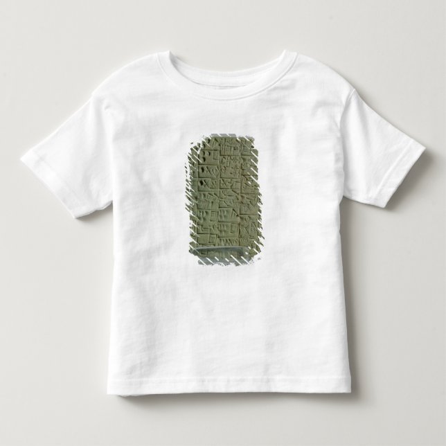 Tablette mit keilförmigem Skript Kleinkind T-shirt (Vorderseite)
