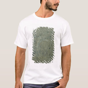Tablette mit keilförmigem Skript T-Shirt