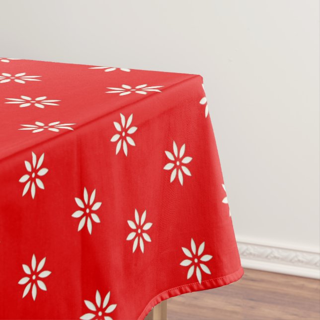 Tablette Rot und Weiß Tischdecke (Beispiel)