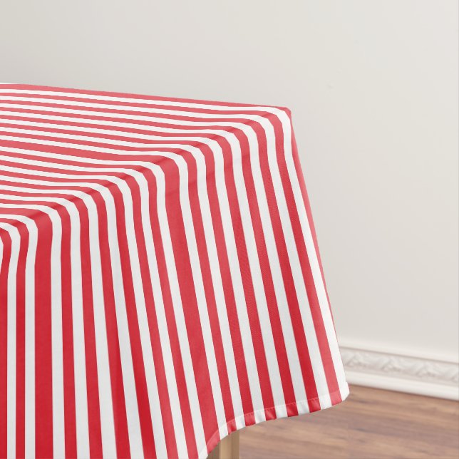 Tablette Roter und weißer Streifen Tischdecke (Beispiel)
