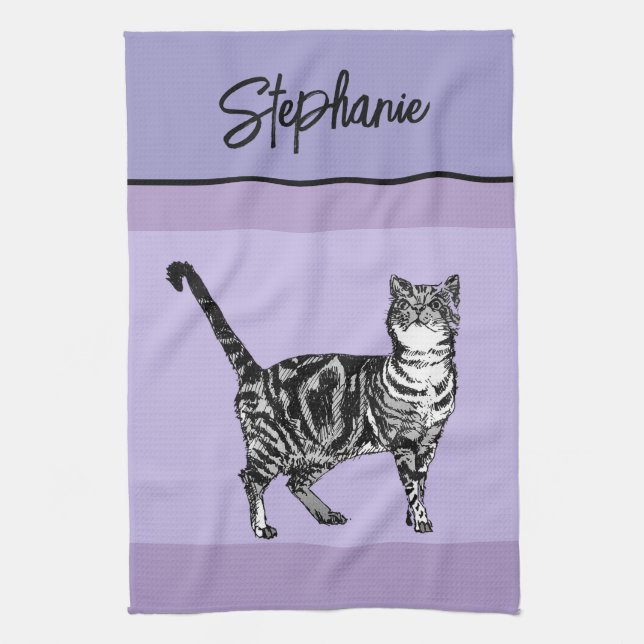 Tablette Tablette Pastell Katzen Frauen Pastell Li Geschirrtuch (Vertikal)