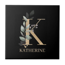 Tablettenfilm K Monogramm Personalisierte Keramik Fliese