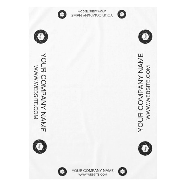 Tabletts für die Ausstellung mit eigenem Logo Tischdecke (Vorderseite)