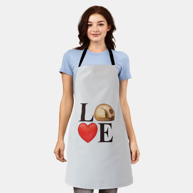 Tablier 14 février Heureuse Sainte-Valentin st valentine (Porté)