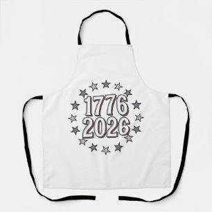 Tablier 1776 2026 Étoiles Patriotiques Design Vectoriel Vi