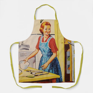Tablier 1950s Retro amant l Cuisine l femme Cuisine