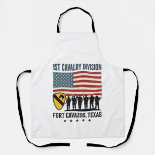 Tablier 1ère Division de Cavalerie Fort Hood Vintage Sh mi