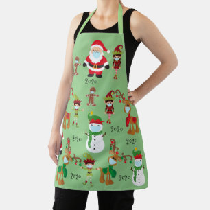 Tablier 2020 Covid Christmas Père Noël Keepsaké cadeau