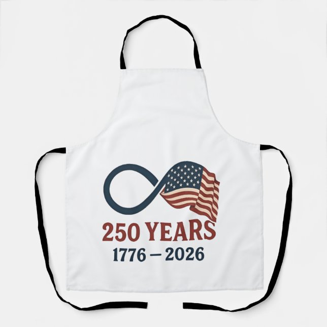 Tablier 250 Anniversaire 1776-2026 USA Patriotique (Recto)