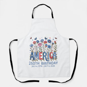 Tablier 250 Ans Anniversaire Amérique États-Unis 250e Anni
