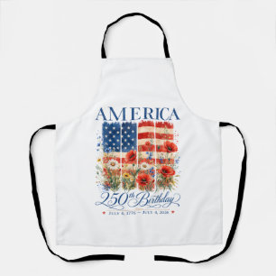 Tablier 250e anniversaire USA Femmes 4 juillet Amérique 25