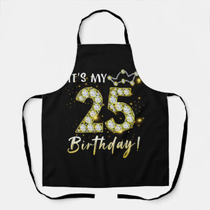 Tablier 25 ans C_s mon anniversaire 25e anniversaire Diamo