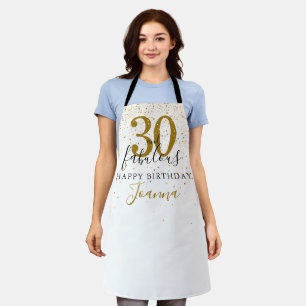 Tablier 30 et fabuleux anniversaire Elegant Gold et Black 