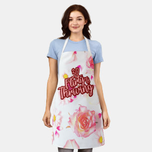 Tablier 30e anniversaire Trente Flirty et Fun Fun Rose