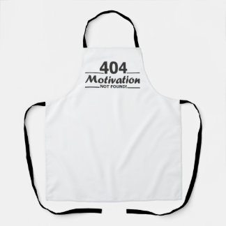 Tablier 404. Motivation introuvable!