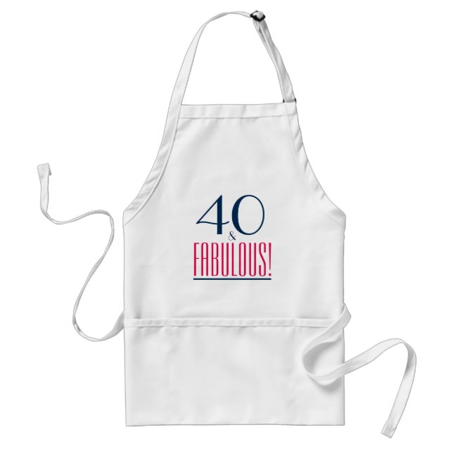 Tablier 40 et fabuleux apéro cadeau d'anniversaire (Devant)
