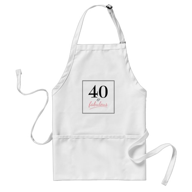 Tablier 40 et fabuleux fête d'anniversaire Apron (Devant)