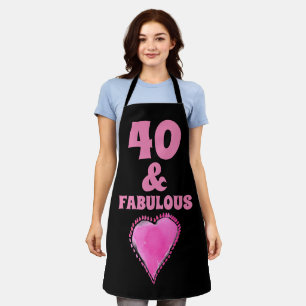 Tablier 40e anniversaire 40 et fabuleuse cuisine Apron
