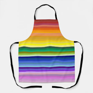 Tablier 42 bandes arc-en-ciel