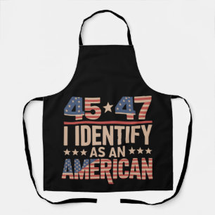 Tablier 45 47 Je m'identifie en tant que président américa