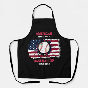 Tablier 4 juillet Baseball USA Independence Day Cadeau
