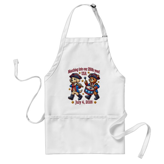 Tablier 4 juillet USA 250e anniversaire Semiquincentenaire (Devant)