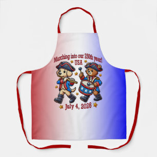 Tablier 4 juillet USA 250e anniversaire Semiquincentenaire