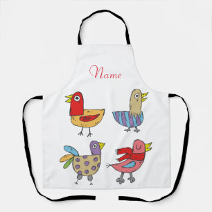 Tablier 4 Oiseaux amusants Thunder_Cove