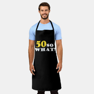 Tablier 50 Alors Quel Amusant Noir Moderne 50e Anniversair