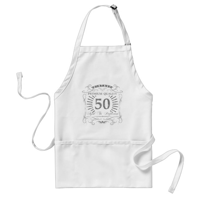 Tablier 50e anniversaire Gag cadeau (Devant)