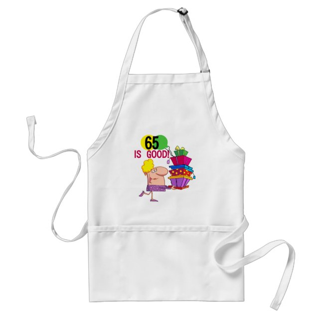 Tablier 65 est de bons T-shirts et cadeaux d'anniversaire (Devant)