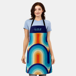 Tablier 70s Rainbow Curves